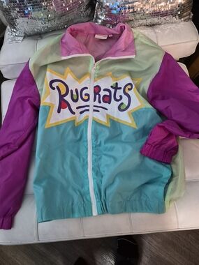Nickelodeon Rugrats Colorblock Jacket - Teal, Purple, Pink